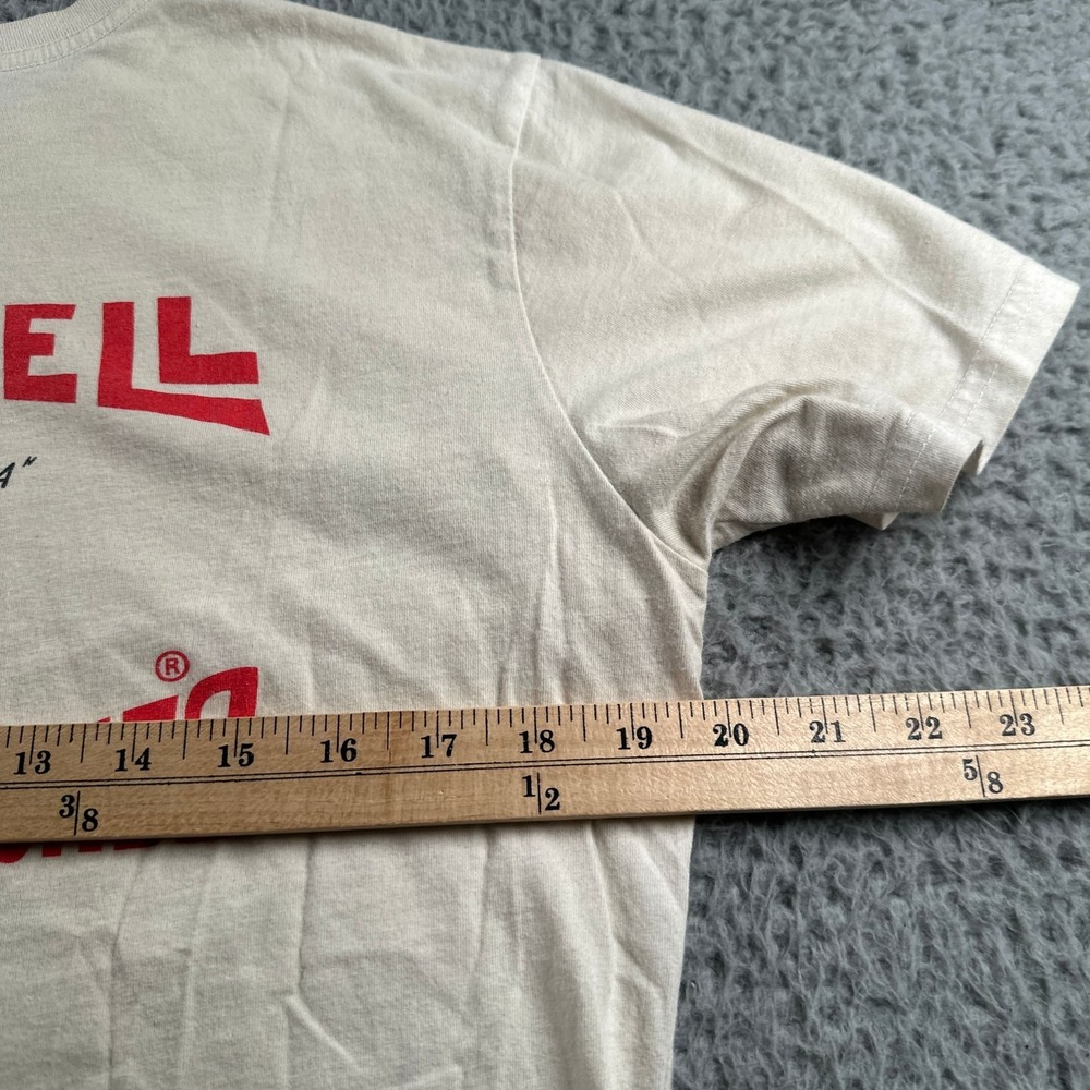 Birdwell Beach Britches T-Shirt Mens S Cream Beach Graphic Surf Short Sleeve USA - Picture 5 of 7